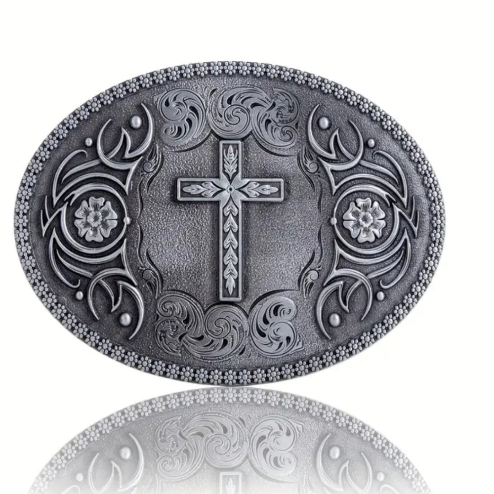 New Men's Western Celtic Tribal Cross Belt Buckle